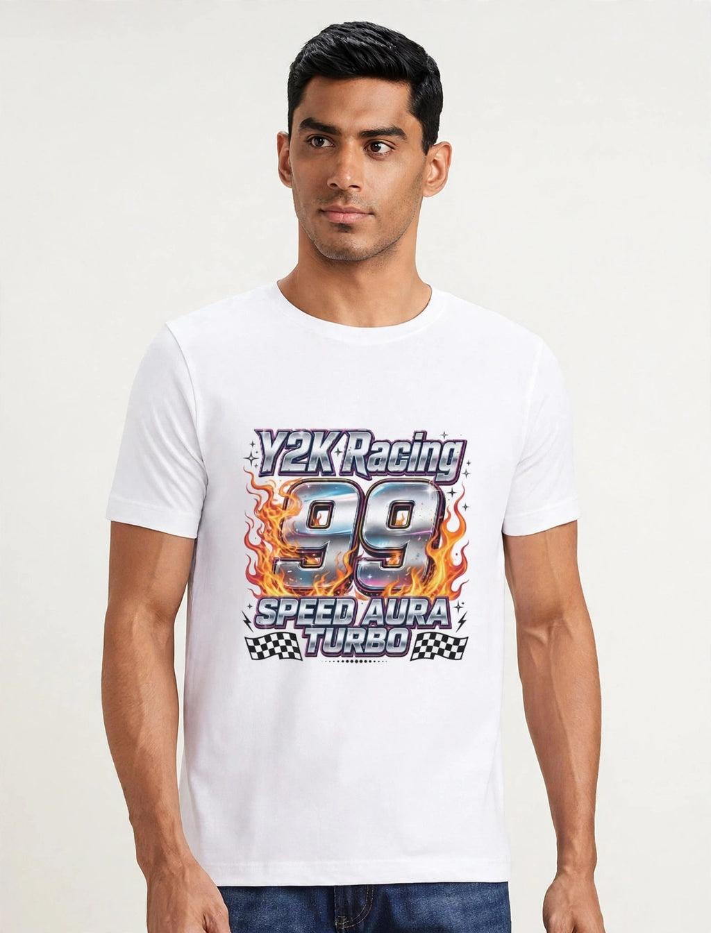 AURA Y2K Racing 99 – Turbo Speed Unisex Jersey T-Shirt